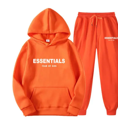 FOG Orange White Print Tracksuit