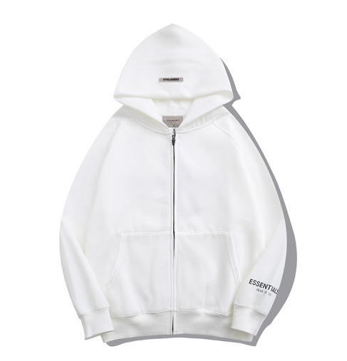 FOG Pullover Zipper Hoodie White