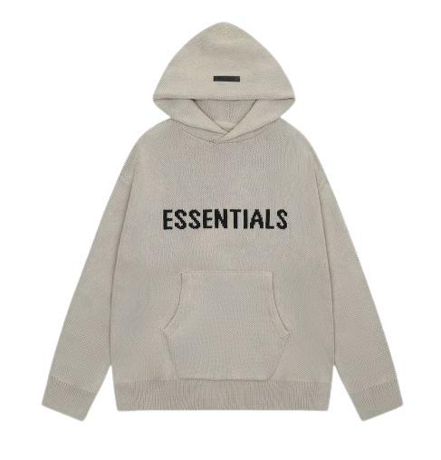 FOG Double Line Jacquard Wool Hoodie Black Pistachio