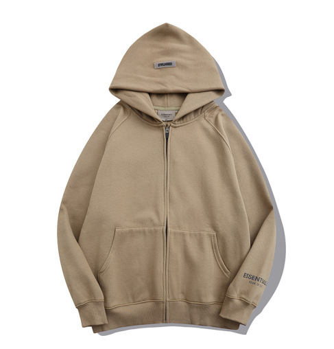 FOG Pullover Zipper Hoodie Brown