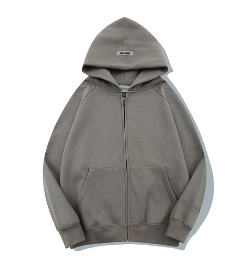 FOG Pullover Zipper Hoodie Grey